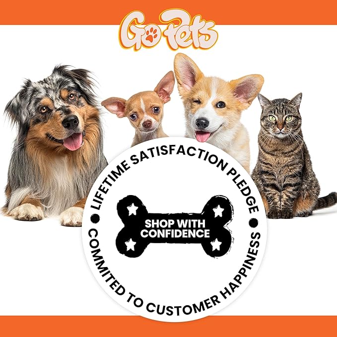 GoPets Nail Clipper for Small to Medium Pets, Quick Sensor Safety Guard, Heavy Duty Trimmer for Thick Nails, Stainless Steel Blades, Grooming Tool for Dogs &amp; Cats, Non-Slip Handle, Built-in Nail File
