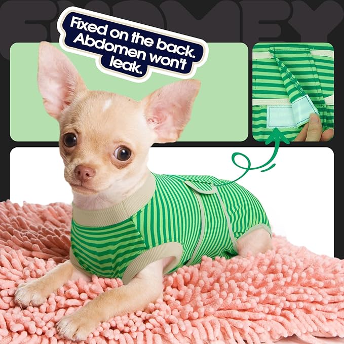 FUAMEY Dog Recovery Suit Male,Dogs Surgery Neuter Suits Puppy Spay Shirts for Female Protect Dog&