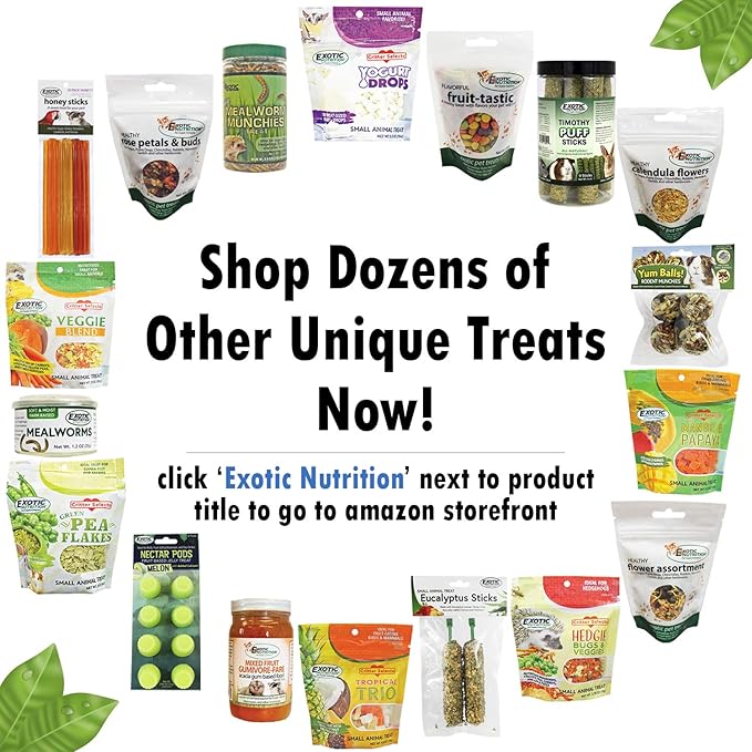 Exotic Nutrition Veggie Blend - Healthy Natural Mixed Dried Vegetable Treat - Sweet Potatoes, Carrots, Peas - for Degus, Chinchillas, Sugar Gliders, Hedgehogs, Guinea Pigs &amp; Small Pets… (3 Pound)