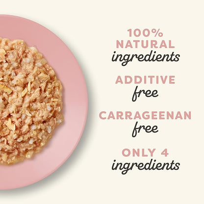 Applaws Natural Wet Kitten Food in Broth, Limited Ingredient Canned Wet Kitten Food, No Additives, Made with Natural Ingredients, Tuna Fillet &amp; Salmon in Broth (24 x 2.47oz Cans)