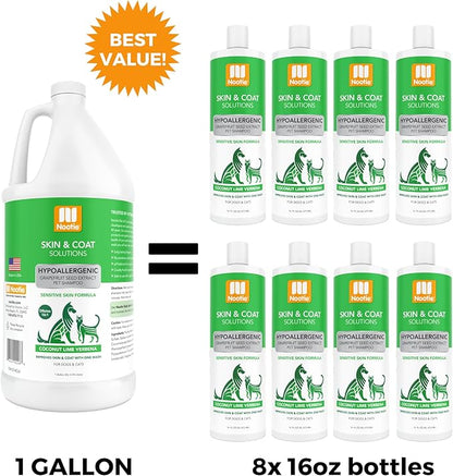 Nootie - Pet Shampoo for Sensitive Skin - Revitalizes Dry Skin &amp; Coat - Natural Ingredients - Gentle Dog Shampoo - Cleans &amp; Conditions