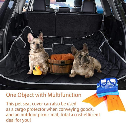 Dog Car Seat Cover Waterproof Dog Seat Cover for Cars Back Seat Heavy-Duty Nonslip Pet Car Seat Cover Protector Armrest Compatible for Trucks Cars &amp; SUVs