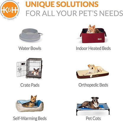 K&amp;H Pet Products Outdoor Elevated Dog Cot, Breathable Cooling Elevated Cot Hammock Pet Bed for Medium Dogs, Washable Mesh Cover, Raised Metal Frame, Collapsible, Portable - Medium 32 X 25in Camo