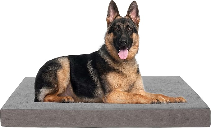 GOHOO Jumbo Dog Bed for Large Dogs, Orthopedic Memory Foam with Cooling Gel &amp; Waterproof Lining