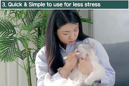 Cat Toothbrush &amp; Toothpaste Kit – Flavor-Free Dental Gel for Cats – Finger Brush &amp; Handle for Daily Oral Care – Plaque &amp; Tartar Cleaning for Kittens and Adult Cats (1 Pack, 3 Count)