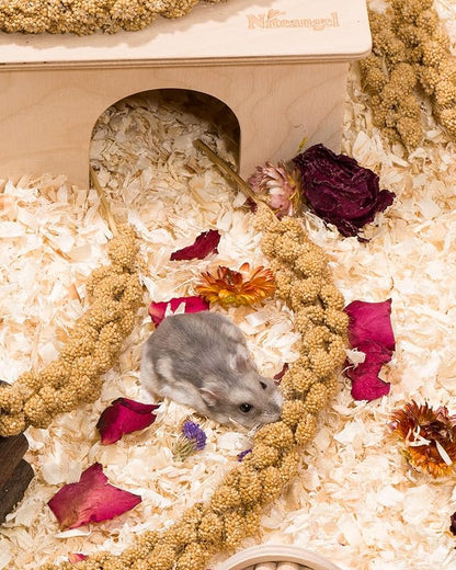 Niteangel Natural &amp; Soft Hamster Bedding Mate Small Animal Habitat Decor for Syrian Dwarf Hamsters Gerbils Mice Degus Bunny or Other Small-Sized Pet