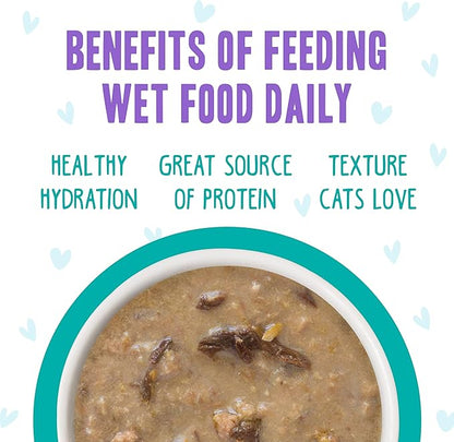 Weruva B.F.F. OMG - Best Feline Friend Oh My Gravy!, QT Patootie! with Chicken &amp; Turkey in Gravy Cat Food, 5.5oz Can (Pack of 8)
