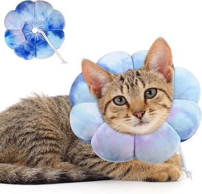 Dog Cat Surgical Recovery Cone Dog Protective Collar, Pet Recovery E-Collar Soft Neck Cone to Stop Licking Wound for Cats &amp; Kittens Small Dog After Surgery