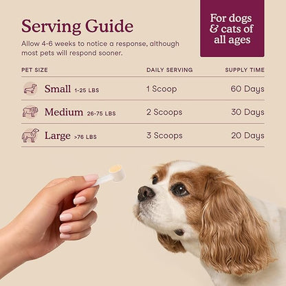 Fera Pets Bladder Support - Cranberry for Dogs &amp; Cats - D-Mannose &amp; Marshmallow Root - Urinary Tract Support - Supports Normal Urine pH - Boosts Immunity - 60 Scoops