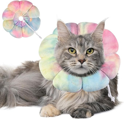 Dog Cat Surgical Recovery Cone Dog Protective Collar, Pet Recovery E-Collar Soft Neck Cone to Stop Licking Wound for Cats &amp; Kittens Small Dog After Surgery