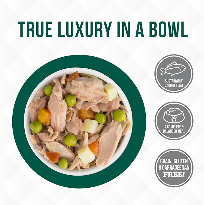 Weruva TruLuxe Cat Food, Mediterranean Harvest with Tuna Whole Meat &amp; Veggies in Gravy, 3oz (Pack of 24)