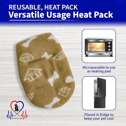 Pet Fit For Life Cuddle Pup Toy with Heartbeat &amp; Heat Pack - USB Rechargeable Cuddly Dog Sleep Aid - Calming Comfort for Anxiety Relief - Safe, Huggable Pet Crate Training Aid - Small (12" Long)