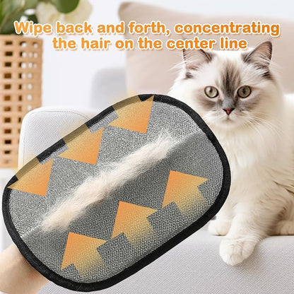 Pet Hair Removal Glove, 2025 New Reusable Electrostatic Glove for Cats &amp; Dogs, Effective Pet Hair Remover for Furniture, Couch, Carpet, and Car Seats (3PCS)