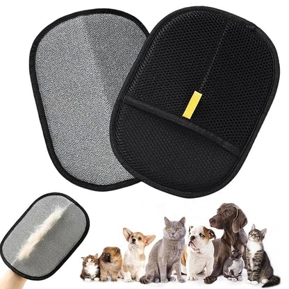 2PCS Pet Hair Removal Glove, 2025 Pet Hair Remover Electrostatic Gloves Washable Reusable Grooming Tool for Cats &amp; Dogs Furniture Bed Sheets Couch Clothes Carpet Car Seat