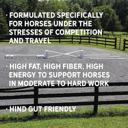 New Country Organics | Elite Horse Feed for Horses Under The Stresses of Competition and Travel | Corn-Free and Soy-Free | 14% Protein | Certified Organic and Non-GMO | Grain &amp; Oats Feeder 40 lbs