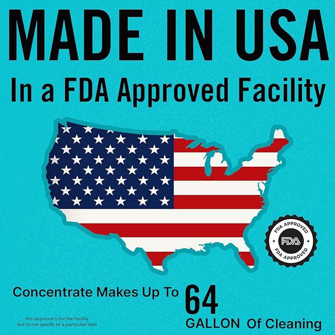 Multi-Purpose Probiotic Enzyme Cleaner, Made in USA - Pet Stain and Odor Remover - Concentrated - Professional &amp; Home Strength Drains, Floors, Bathrooms, Toilets Trash Can, (1 gallon, Fresh fragrance)