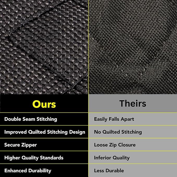 Meadowlark XL Dog Seat Covers Unique Design &amp; Full Car Protection-Doors,Headrests &amp; Backseat. Extra Durable Zippered Side Flap, Waterproof Hammock Pet Seat Cover + Seat Belt &amp; 2 Headrest Protectors