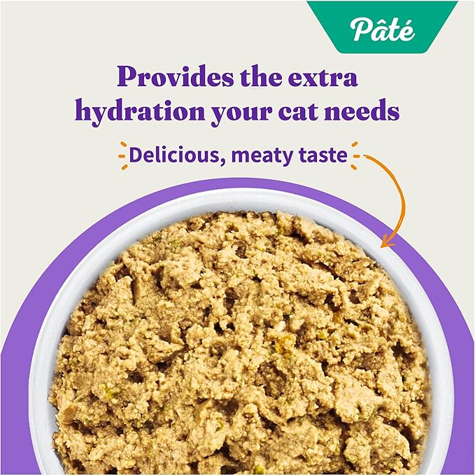 Halo Wet Cat Food Turkey &amp; Duck Recipe, Grain Free Wet Cat Pate, Canned Cat Food for Extra Hydration, 5.5 Oz Can (Pack of 12)