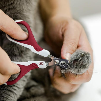Mr. Pen Cat Nail Trimmer - Wine &amp; White, Cat &amp; Kitten, Small Dog Nail Clipper &amp; Claw Trimmer
