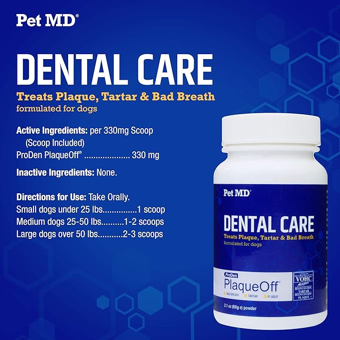 Pet MD Proden PlaqueOff &amp; Dental Wipes for Dogs