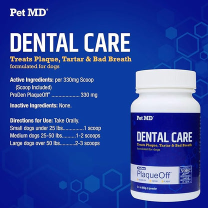 Pet MD Proden PlaqueOff &amp; Dental Wipes for Dogs