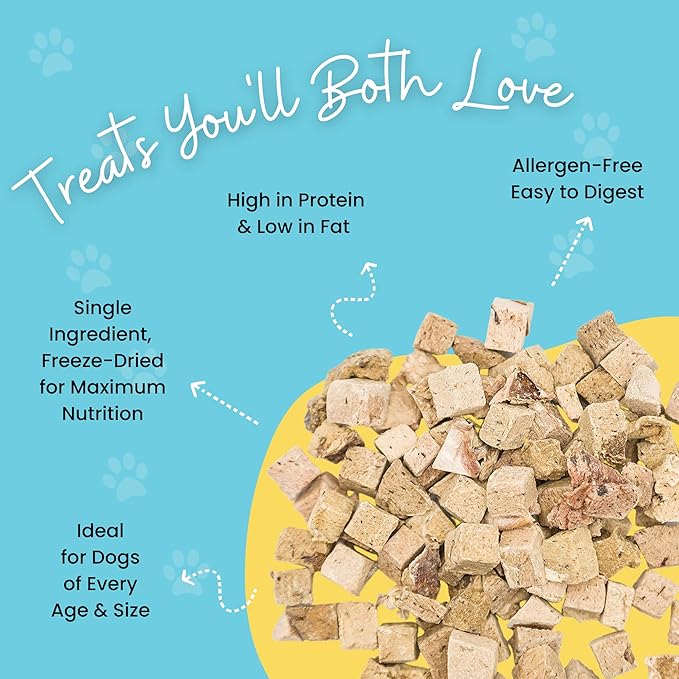 hotspot pets Freeze Dried Beef Liver Treats for Cats &amp; Dogs - 1LB Big Bag- Made in USA,Single Ingredient, All Natural Grain-Free Beef Liver- Perfect for Training, Topper or Reward Snack
