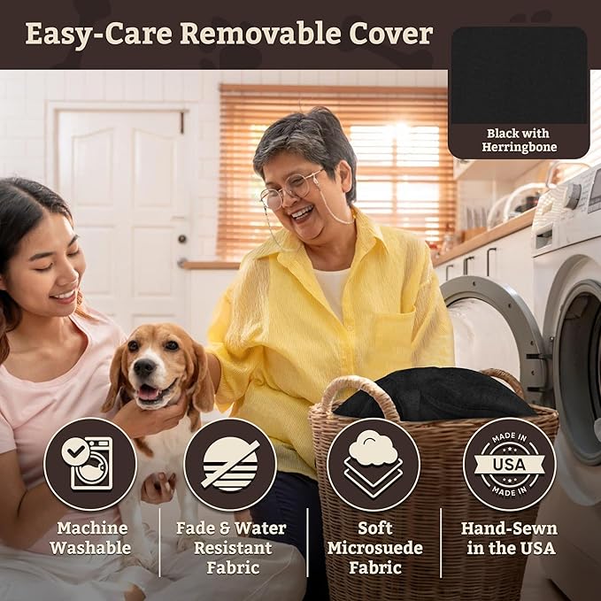 Snoozer Lookout I Dog Car Seat - Small Dog &amp; Puppy Car Seat, Booster Bed for Small and Medium Size Pets up to 25 Lbs, Elevated, Washable - Medium