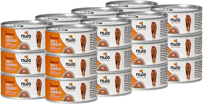Nulo Turkey &amp; Chicken Recipe Pate Wet Canned Cat Food, 5.5 Ounce (Pack of 24)