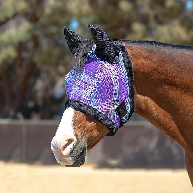 Kensington Signature Fly Mask w/Plush Fleece &amp; Ears w/Forelock Hole Size
