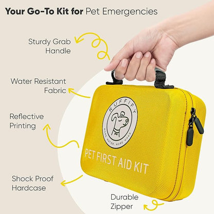 Pet First Aid Kit for Dogs &amp; Cats – 27 Key Items Emergency Kit with Mini Pouch for Boating, Sailing, Home, Office, Travel, Vacations &amp; Outdoor Adventures