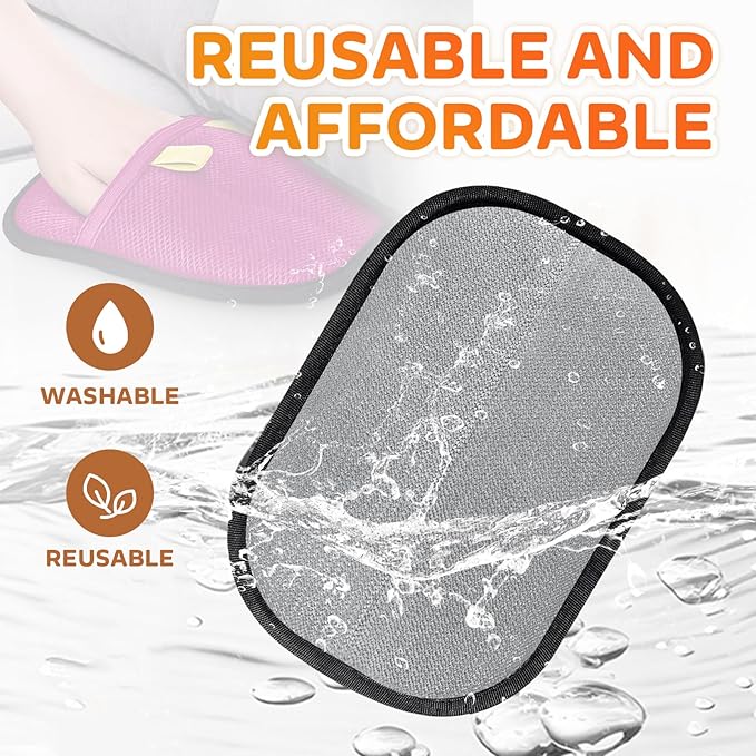 Reusable Pet Hair Remover Gloves – Electrostatic Lint &amp; Fur Removal, Machine Washable Cleaning Gloves for Furniture, Clothes &amp; Car (Pink)
