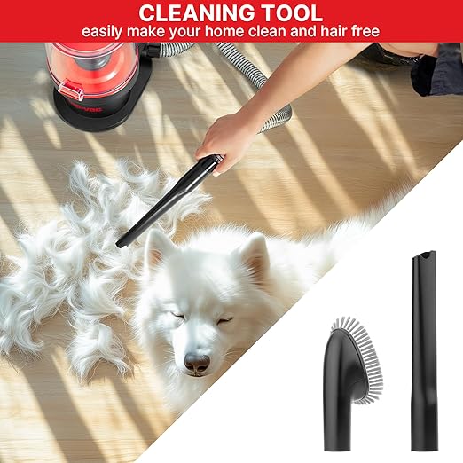 Shop-Vac 4-in-1 Pet Grooming &amp; Vacuum, Dog Grooming Vacuum for Shedding, Professional Clippers, Brushes &amp; Crevice Tool, 10,000Pa Suction, 3.3L Dust Cup, for Pet Shedding, Trimming, and Cleaning