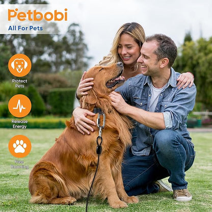 Petbobi Heavy Duty Dog Tie Out Cable and Stake - 40FT Steel Wire Dog Leads for Large Dogs Up to 300lbs, Anti Rust Spiral Stake with Strong Leash &amp; 360° Swivel Hooks - Ideal for Yard, Outdoor &amp; Camping