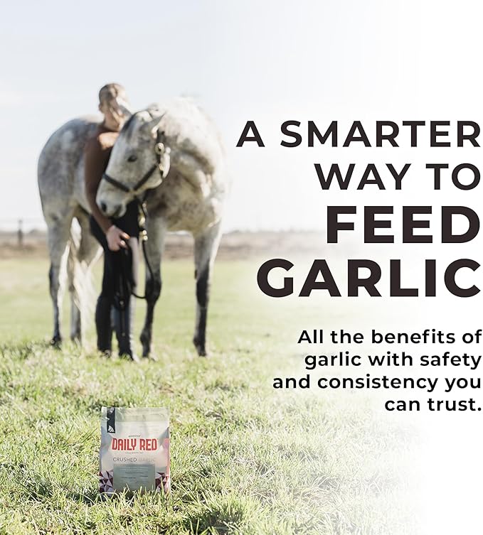 Redmond Daily Red Crushed Garlic | Horse Minerals &amp; Vitamins Supplement | Garlic for Horses