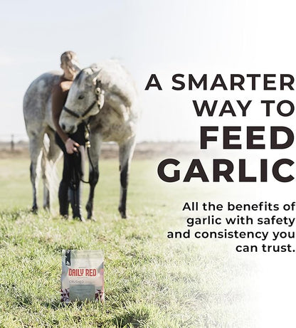 Redmond Daily Red Crushed Garlic | Horse Minerals &amp; Vitamins Supplement | Garlic for Horses