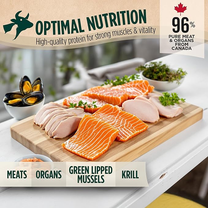 ZEAL Canada Air-Dried Salmon &amp; Turkey Recipe for Cats - Superfood Omega-3 Rich, Dual-Protein, Grain Free, No Fillers, Complete Nutrition (Salmon &amp; Turkey, 14.1 oz)