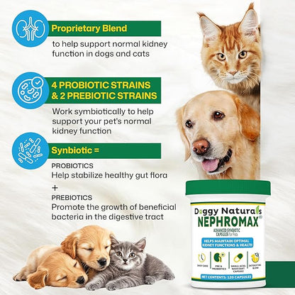 NEPHROMAX™ Synbiotic Capsules Dogs Cats 240