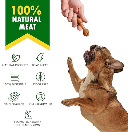 Dog Treats Peanut Butter Bones with Cranberry &amp; Rawhide Free Chew 11 Oz - Pet Natural Mini &amp; Big Snacks Healthy Collagen &amp; Bulk Best Chews for Small &amp; Large Dogs - Made for USA (Peanut Butter)