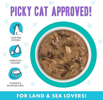 Weruva B.F.F. OMG - Best Feline Friend Oh My Gravy!, Seeya Sooner! with Chicken &amp; Tuna in Gravy Cat Food, 2.8oz Pouch (Pack of 12)