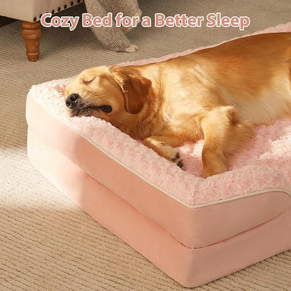 WNPETHOME Dog Beds for Large Sized Dogs, Washable Orthopedic Dog Couch Sofa Bed with Waterproof Lining &amp; Non-Skid Bottom for Pet Sleeping