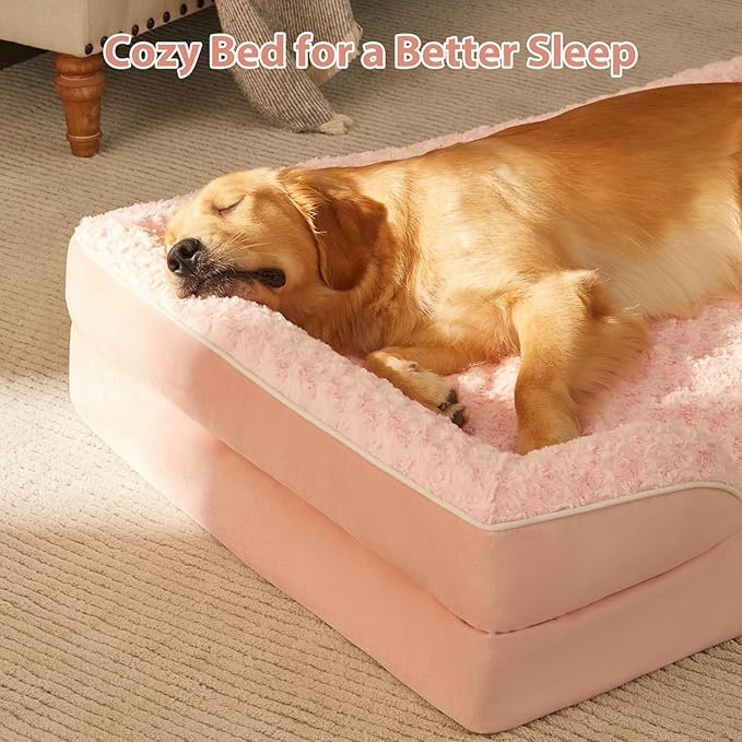 WNPETHOME Dog Beds for Large Sized Dogs, Washable Orthopedic Dog Couch Sofa Bed with Waterproof Lining &amp; Non-Skid Bottom for Pet Sleeping