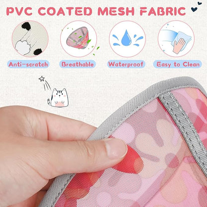 Supet Cat Cone Collar After Surgery, Soft Mesh Recovery Collar for Cats to Stop Licking and Scratching, Plastic Cone Alternative for Small Dogs, Medium, Large Cats