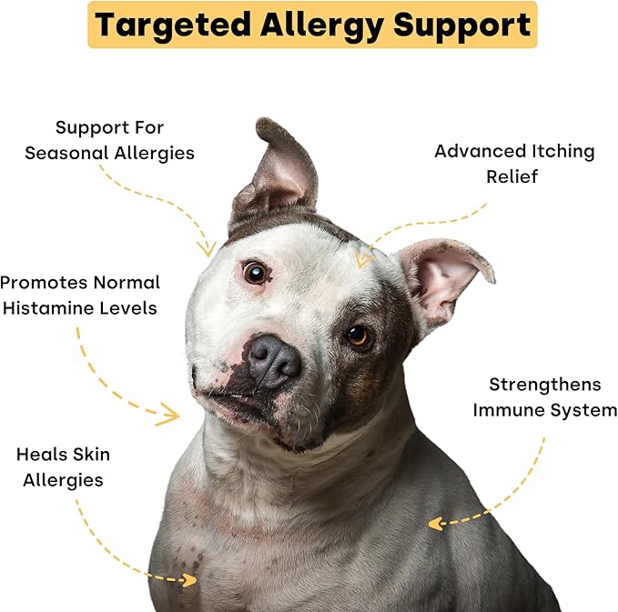 Kayode Itch &amp; Allergy - Natural Dog Allergy Chews with Advanced Itch Relief. Premium Colostrum &amp; Bee Pollen for Dog Allergies. Natural Alternative to Allergy Medicine