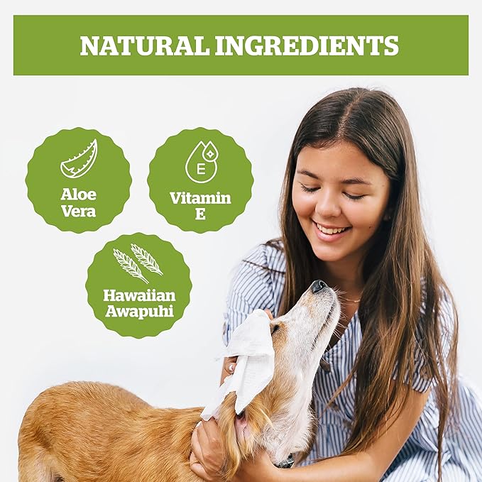 Pogi’s Dog Grooming Wipes – Hypoallergenic Pet Wipes for Paws, Body &amp; Butt – Cleaning &amp; Hydrating, Fragrance Free, 400-Count