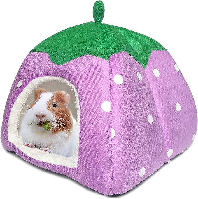 Guinea Pig Hideout Bed Rabbit House Cave Accessories Cozy Hide-Out for Bunny Hedgehog Ferret Chinchilla&amp;Other Small Animals