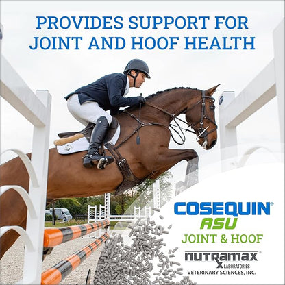 Nutramax Laboratories Cosequin ASU Joint &amp; Hoof Pellets Joint Health Supplement for Horses - Pellets with Glucosamine, Chondroitin, MSM, and Biotin, 1200 Grams