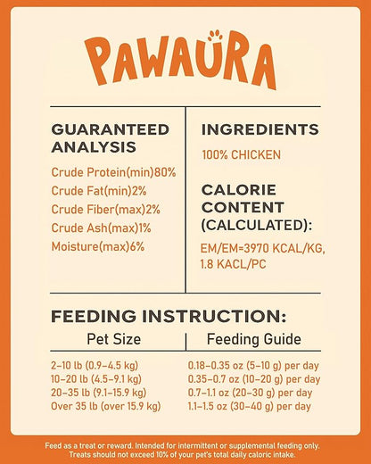 Freeze Dried Chicken Cats &amp; Dogs Treats, 1.1lb(17.63 OZ), Single Ingredient, High Protein, No Additives, Grain Free, Training &amp; Nutrition Supplements, Sealed Box
