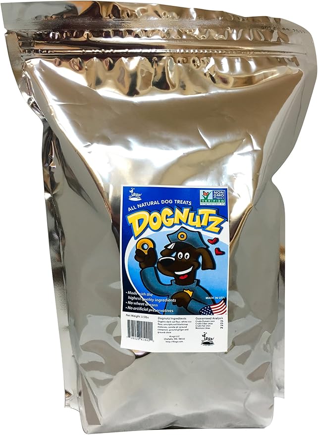 Molasses Ginger Snap Dog Treats – Healthy, Crunchy, Vegan Biscuits with Whole &amp; Real Ingredients – All Natural &amp; USA‐Baked, 4 Pound Bag