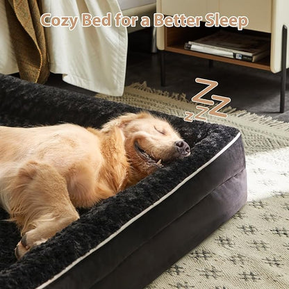 WNPETHOME Dog Beds for Large Sized Dogs, Washable Orthopedic Dog Couch Sofa Bed with Waterproof Lining &amp; Non-Skid Bottom for Pet Sleeping