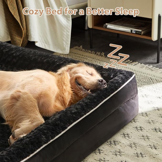 WNPETHOME Dog Beds for Large Sized Dogs, Washable Orthopedic Dog Couch Sofa Bed with Waterproof Lining &amp; Non-Skid Bottom for Pet Sleeping
